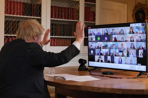 Ob der britische Premier-Minister Boris Johnson ein großer Fan von Videokonferenzen ist?