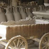 Ein Transportkarren aus der Stadt