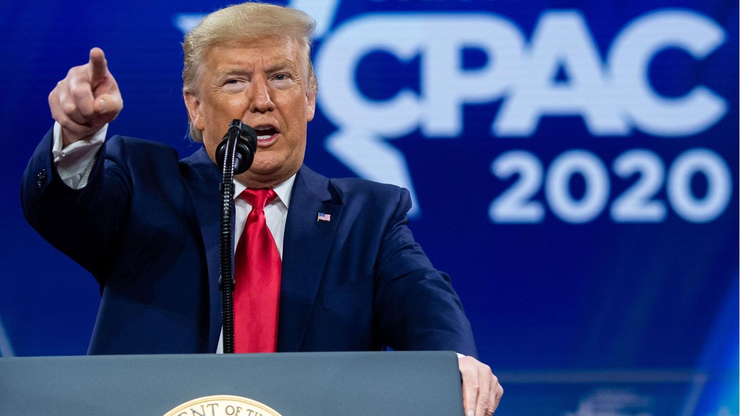 Ex-US-Präsident Donald Trump spricht bei der CPAC 2020 (Archivfoto)