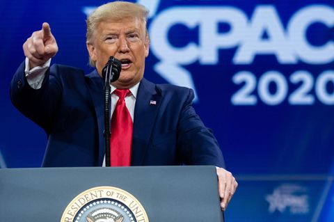Ex-US-Präsident Donald Trump spricht bei der CPAC 2020 (Archivfoto)