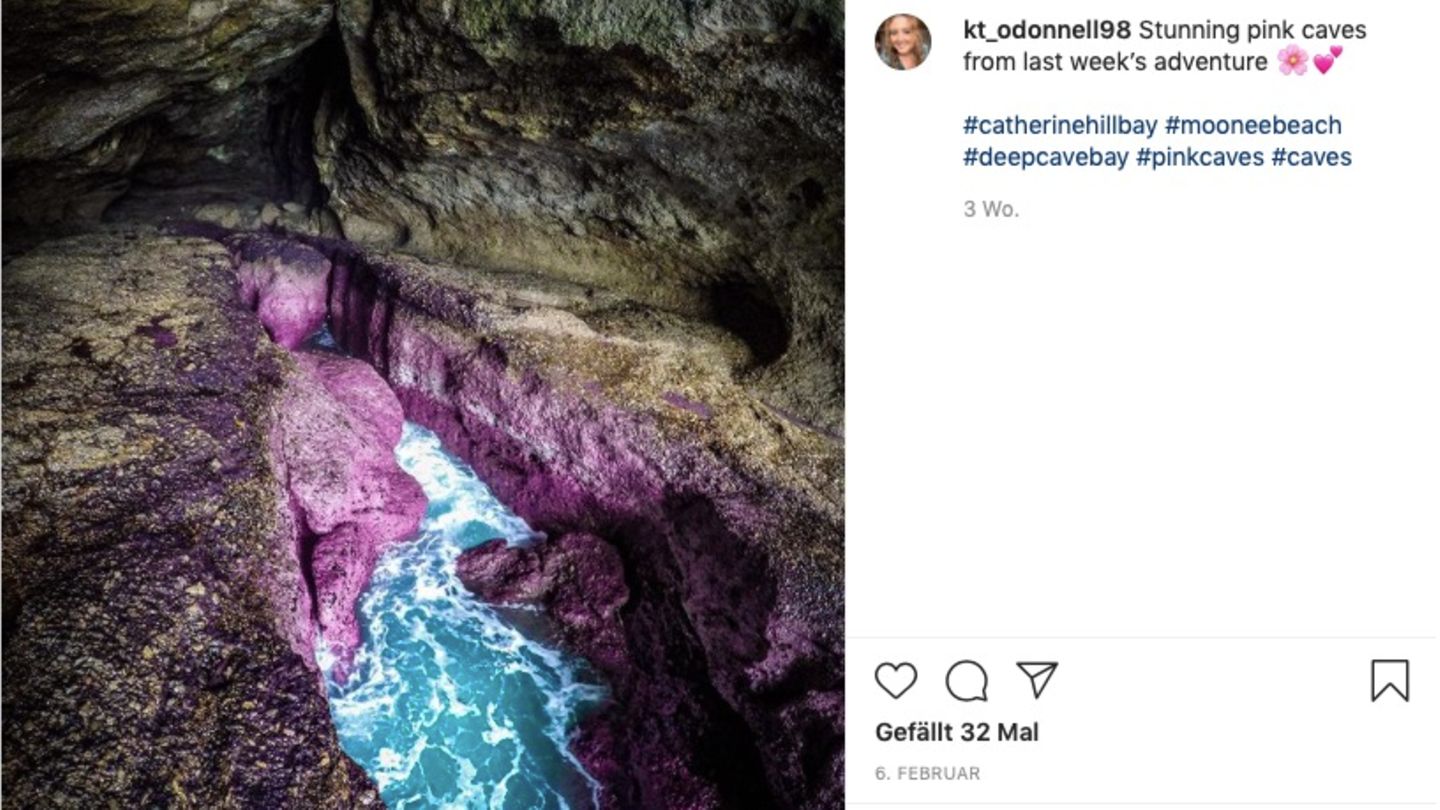 Foto-Motiv und Magnet für Abenteurer: die "Cotton Candy Caves" in New South Wales
