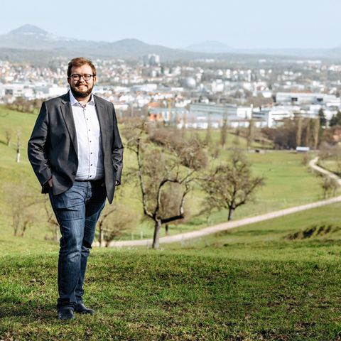 Seit Alexander Maier den CDU- Amtsinhaber  überraschend schlug,  ist er der ­erste grüne  Oberbürgermeister der Industriestadt  Göppingen
