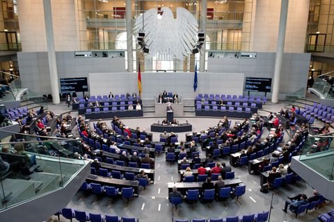 Plenarsaal des Deutschen Bundestags