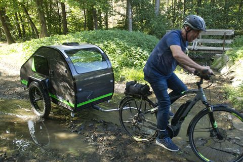 Die Fat-Tires machen sich auf lockerem Boden bezahlt.