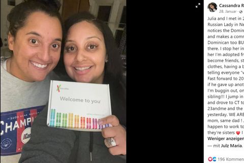 Auf Facebook teilen Cassandra Madison und Julia Tinetti ihre Geschichte 