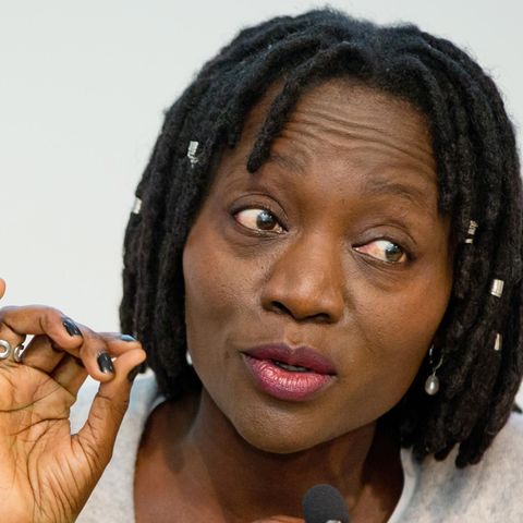Auma Obama, die Halbschwester von US-Präsident Barack Obama, spricht