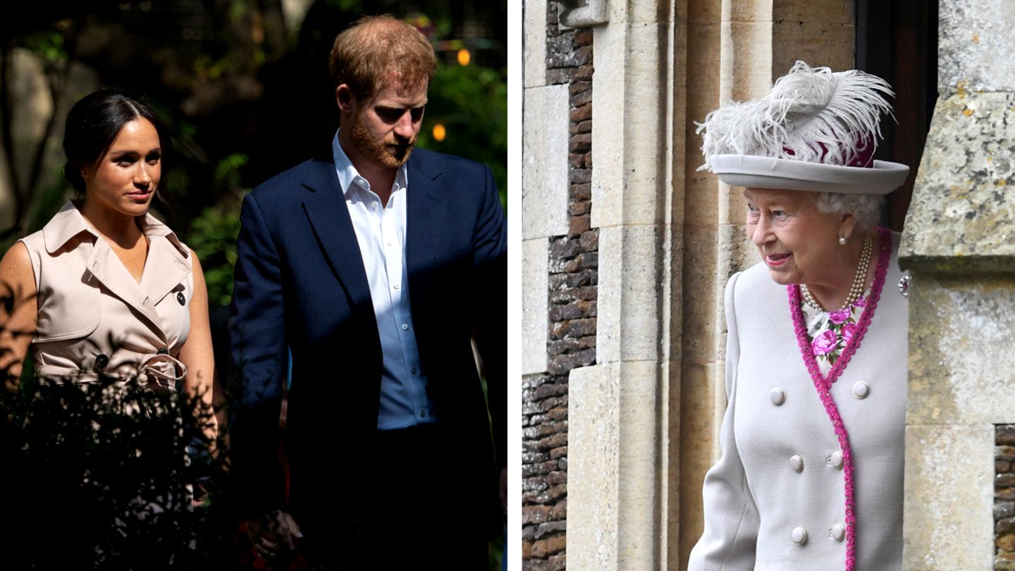 Schlammschlacht bei den Windsors: Meghan (li.) und Harry bereiten der Queen Sorgen.