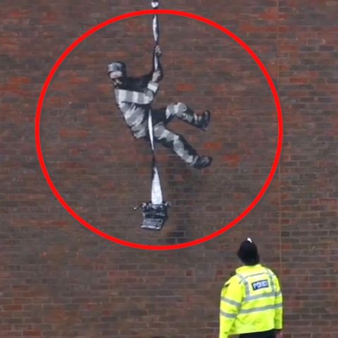 Seltener Auftritt im Video: Banksy bekennt sich zu Gefängnis-Graffiti