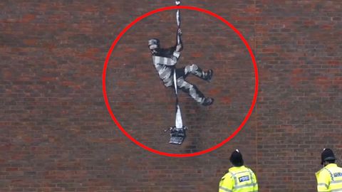 Seltener Auftritt im Video: Banksy bekennt sich zu Gefängnis-Graffiti