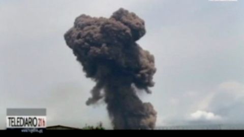 Rauchwolke nach Explosion in Äquatorialguinea