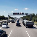 Stau auf der Autobahn