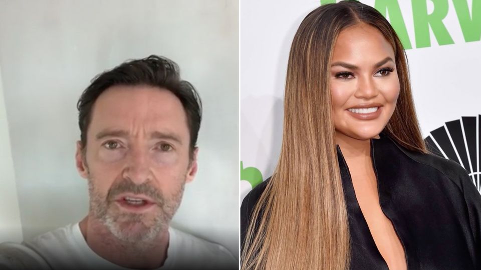 Hugh Jackman Chrissy Teigen