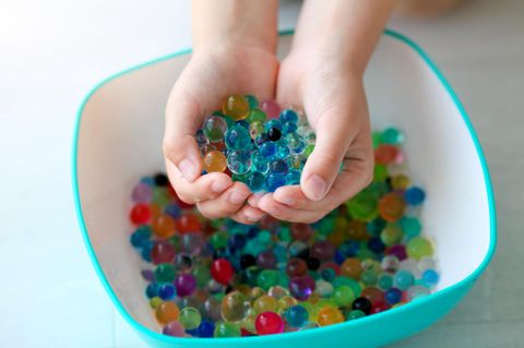 Wasserperlen sind zum Spielen geeignet