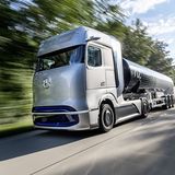 Für die Langstrecke ist due Brennstoffzelle das beste Antriebskonzept (Mercedes GenH2 Truck)