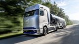 Für die Langstrecke ist due Brennstoffzelle das beste Antriebskonzept (Mercedes GenH2 Truck)