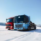 Mercedes Benz eActros eEconic im Wintertest