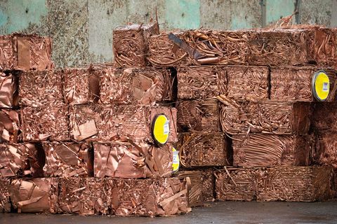 Zusammengepresster Kupferschrott Zusammengepresster Kupferschrott