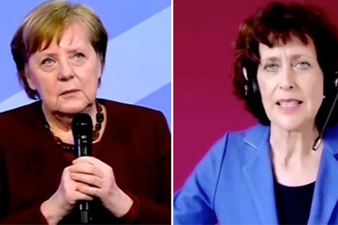 Angela Merkel "im Gespräch": Sorgentelefon-Mitarbeiter:innen schildern Dramatisches: "Der Vater geht einen trinken und dann eskaliert es"
