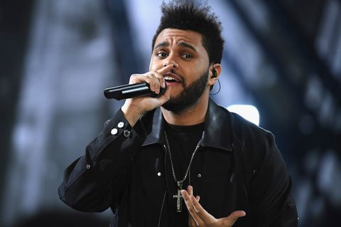 Der kanadische Sänger The Weeknd bei einem Auftritt im Jahr 2019.