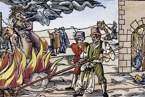 In der Zeit des Hexenwahn war schon der bloße Verdacht oft tödlich.