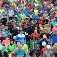 Massenstart beim Hamburger Marathon 