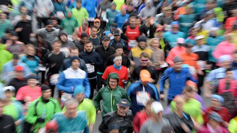 Massenstart beim Hamburger Marathon 