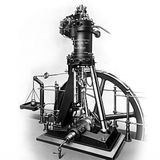 Prototyp von Rudolf Diesels Motor gebaut im Auftrag der Maschinenfabrik Augsburg 1897