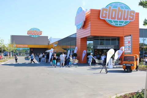 Eine Filiale der Supermarktkette Globus