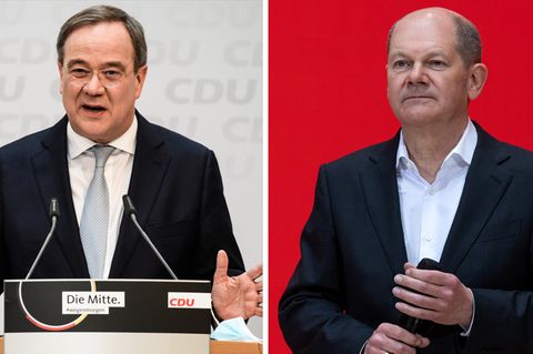 CDU-Parteichef Armin Laschet (l.) und Bundesfinanzminister Olaf Scholz (SPD)