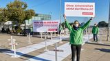 Aktion von Greenpeace Ende Spetember 2020 in Hamburg anlässlich des UN-Gipfel zur biologischen Vielfalt für die Rettung der Artenvielfalt.