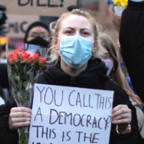 Frauen protestieren in London