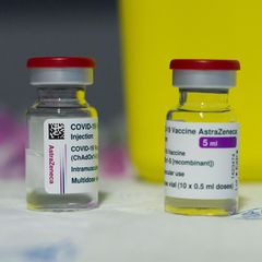 Impfstoff-Fläschchen des Herstellers Astrazeneca