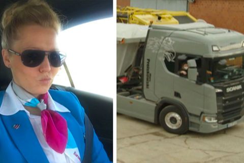 Kurzarbeitergeld oder Neuorientierung: Von der Stewardess zur LKW-Fahrerin – Wie diese Frau die Corona-Krise für einen neuen Anfang nutzt
