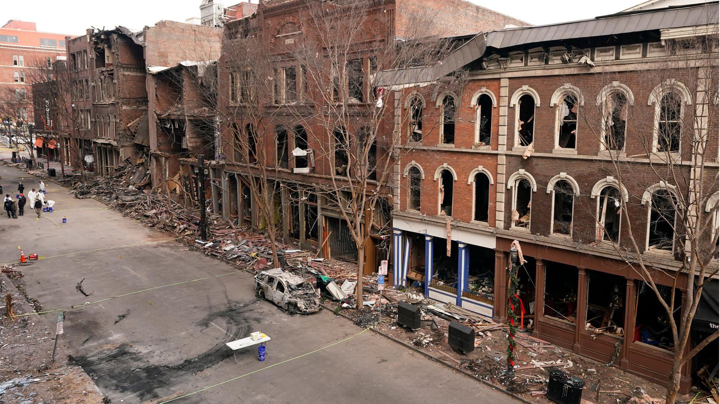 Bombenexplosion in Nashville im Dezember des vergangenen Jahres.