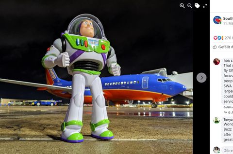 Bevor er zu seinem Besitzer zurückkehrte, erlebte die Buzz-Lighyear-Figur noch allerlei Abenteuer