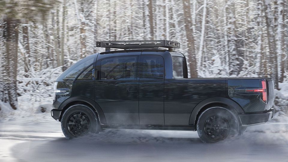 Der Wagen erinnert an der alten VW-Transporter.