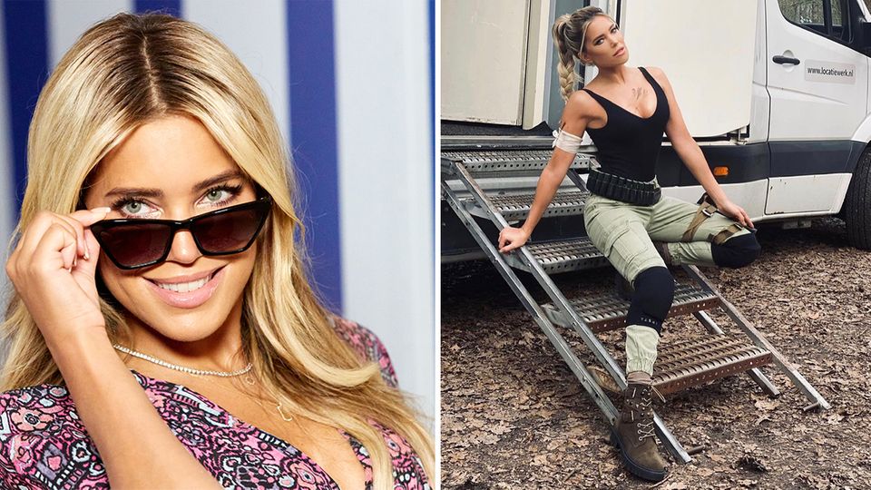 Lara Croft : Sylvie Meis tritt im TV in Tom-Raider-Outfit auf (Video) Lara Croft : Sylvie Meis tritt im TV in Tom-Raider-Outfit auf (Video)