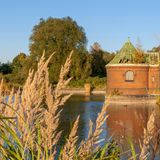 Das Pumpenhaus des ehemaligen Wasserwerks auf der Elbinsel Kaltehofe