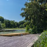 Der Kuckucksteich im Wilhelmsburger Inselpark eignet sich hervorragend für eine kleine Pause im Grünen.