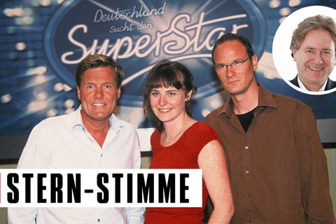 Damals, 2002: Dieter Bohlen und seine Mit-Juroren Shona Fraser und Thomas Bug kündigen ein neues TV-Format an - DSDS ist geboren