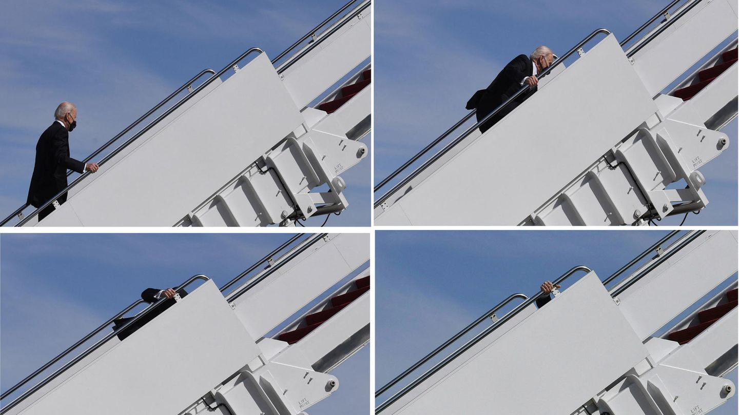 Biden stolpert