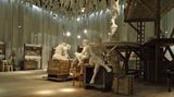 Kaltehofe: Die Ausstellung im neuen Museumskubus hinter der Villa zeigt auch Modelle und Skulpturen einiger Hamburger Brunnen und Wassersspiele.