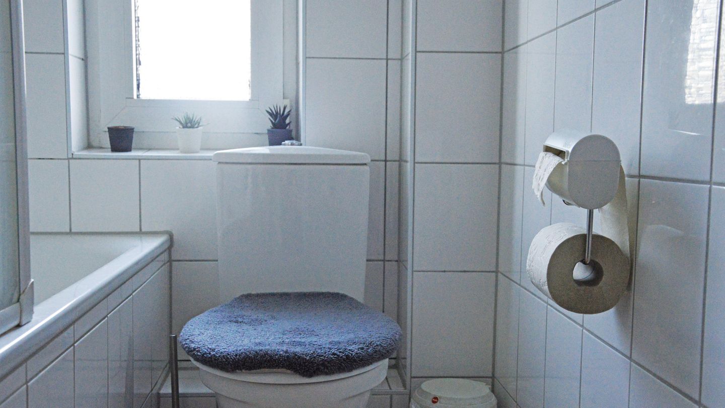 Bideo montiert im Badezimmer