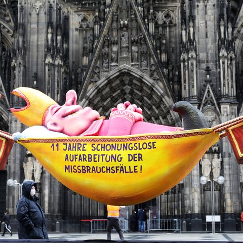Protest vor dem Kölner Dom