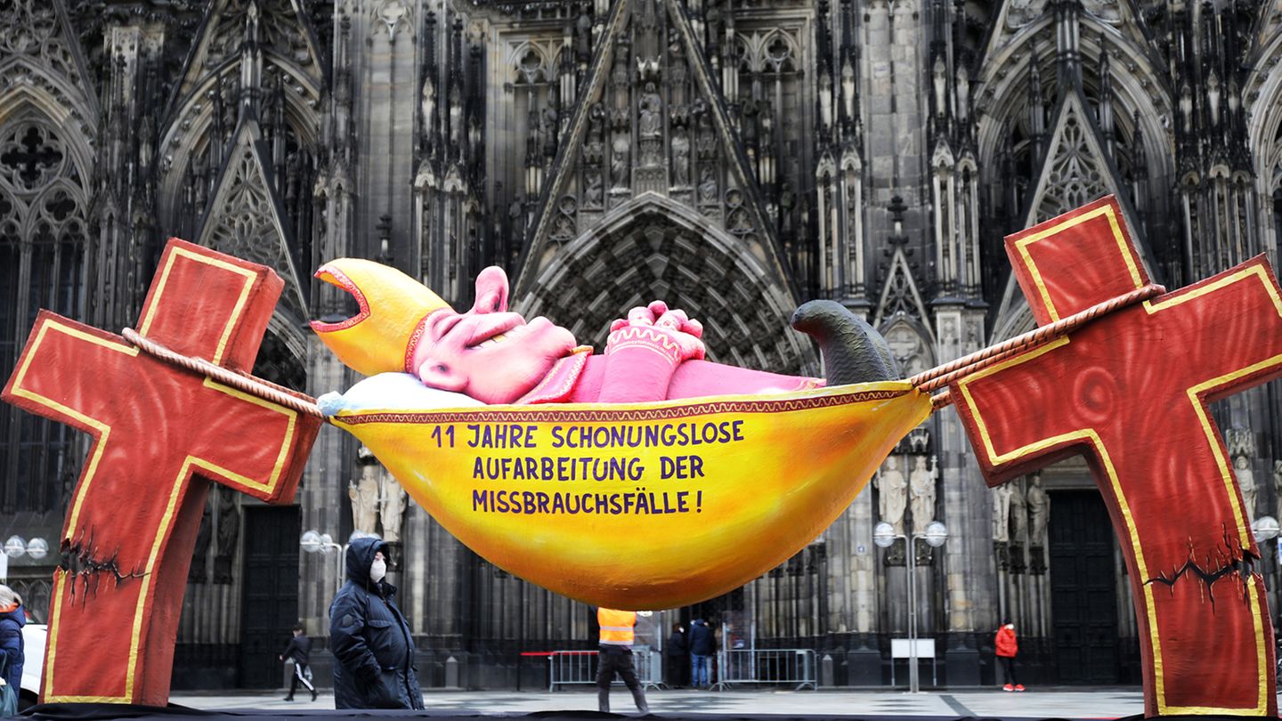 Protest vor dem Kölner Dom