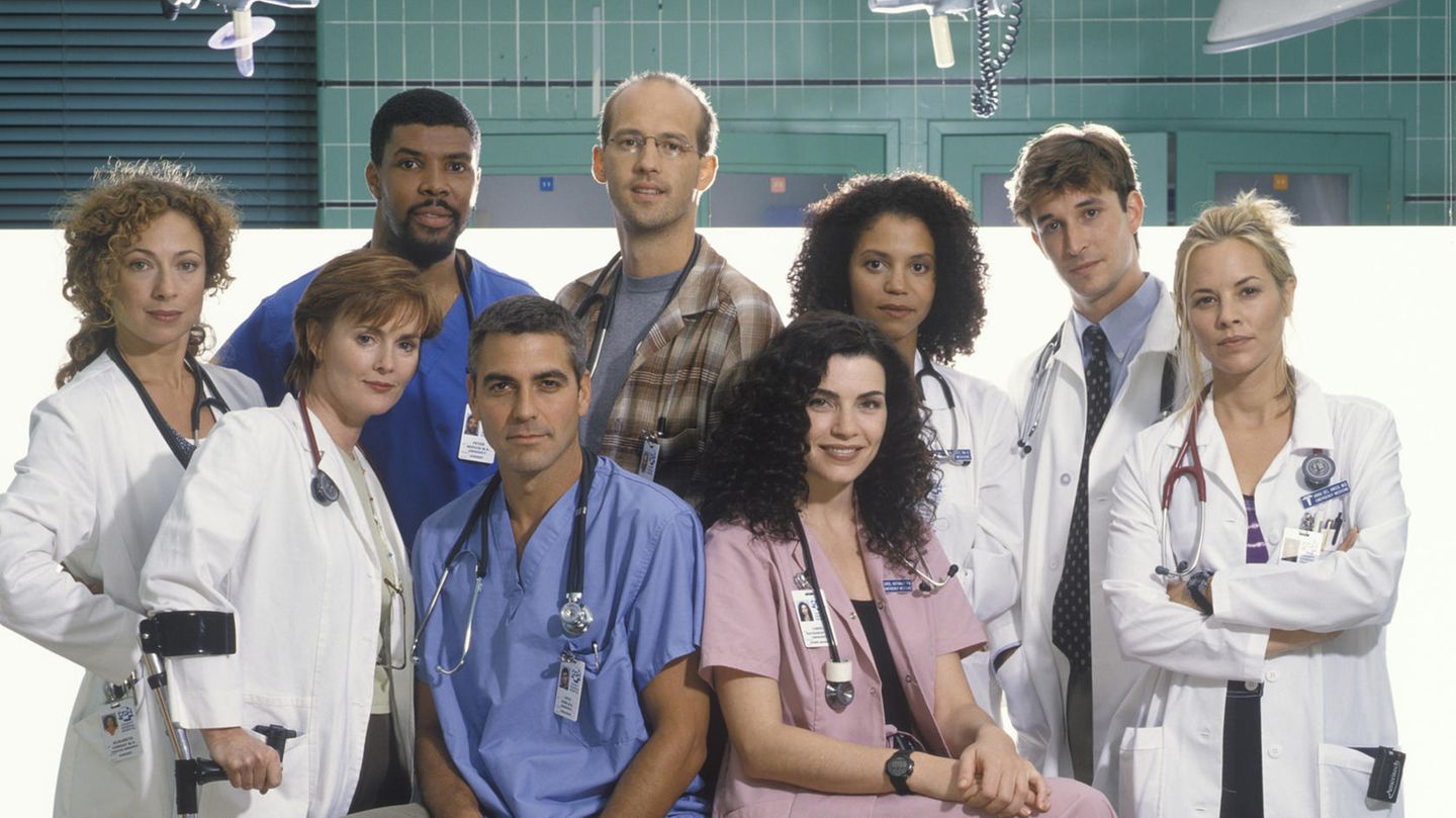 Die Darsteller der amerikanischen Fernsehserie "Emergency Room"