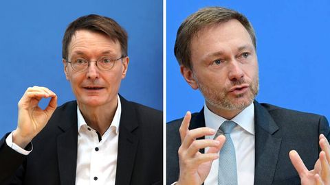 SPD-Gesundheitsexperte Karl Lauterbach (l.) und FDP-Chef Christian Lindner (r.)
