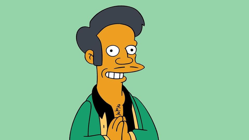 Eine Zeichnung der Simpsons-Figur Apu Nahasapeemapetilon