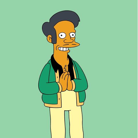 Eine Zeichnung der Simpsons-Figur Apu Nahasapeemapetilon