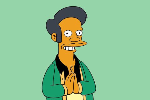 Eine Zeichnung der Simpsons-Figur Apu Nahasapeemapetilon